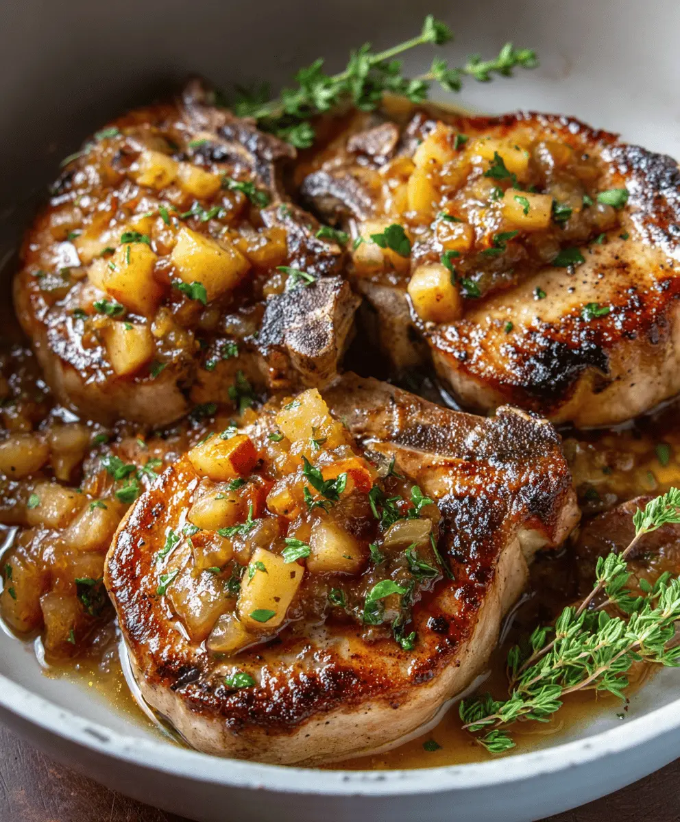 Easy Apple Chutney Pork Chops for Fall