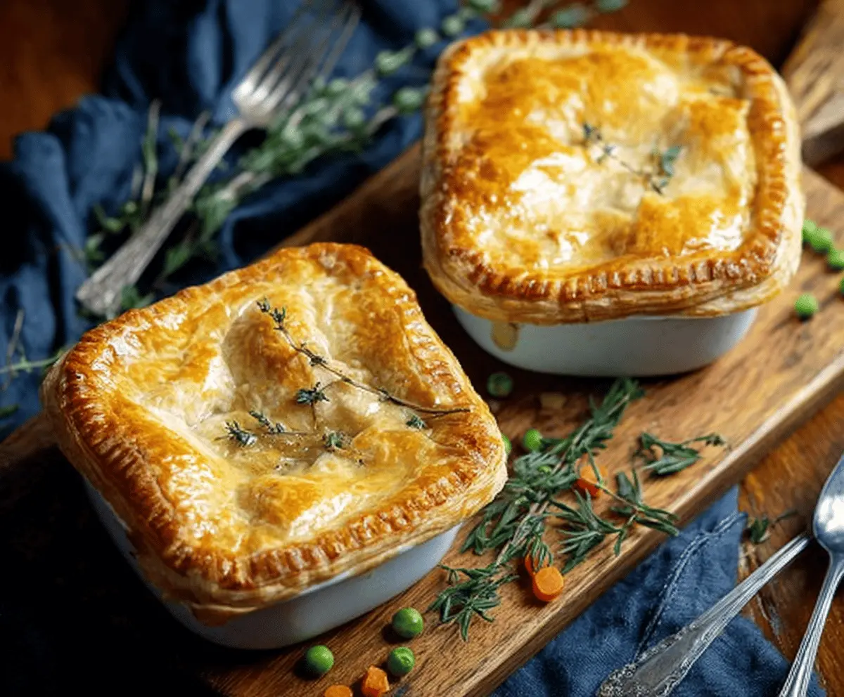 Easy Individual Chicken Pot Pies for Dinner