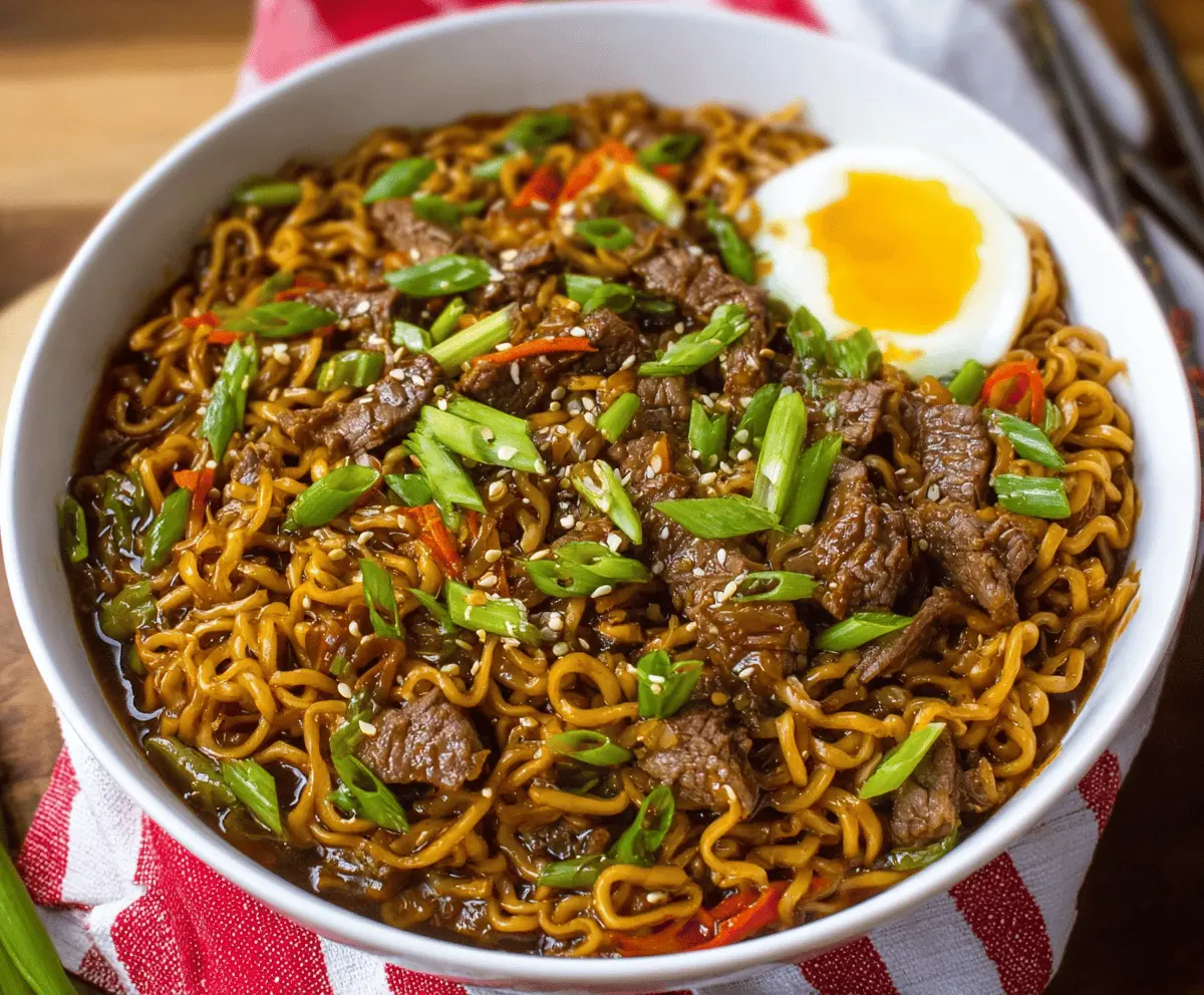 Easy Slow Cooker Beef Ramen Recipe for Cozy Nights