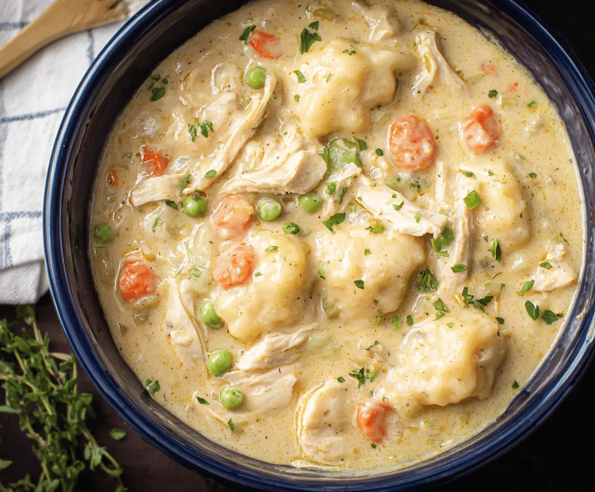 Easy Crockpot Chicken and Dumplings Recipe
