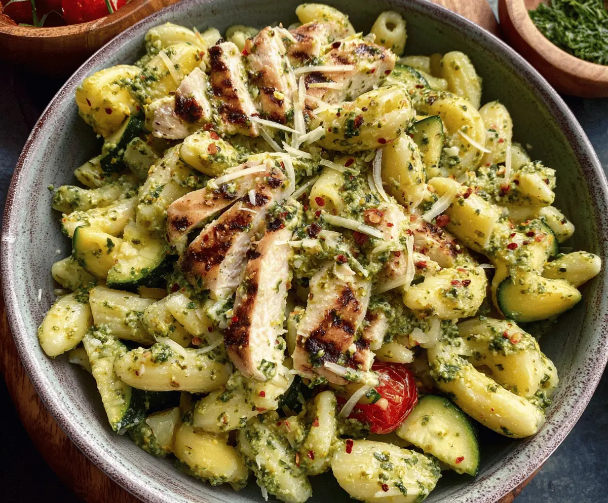 Easy Pesto Pasta With Juicy Grilled Chicken