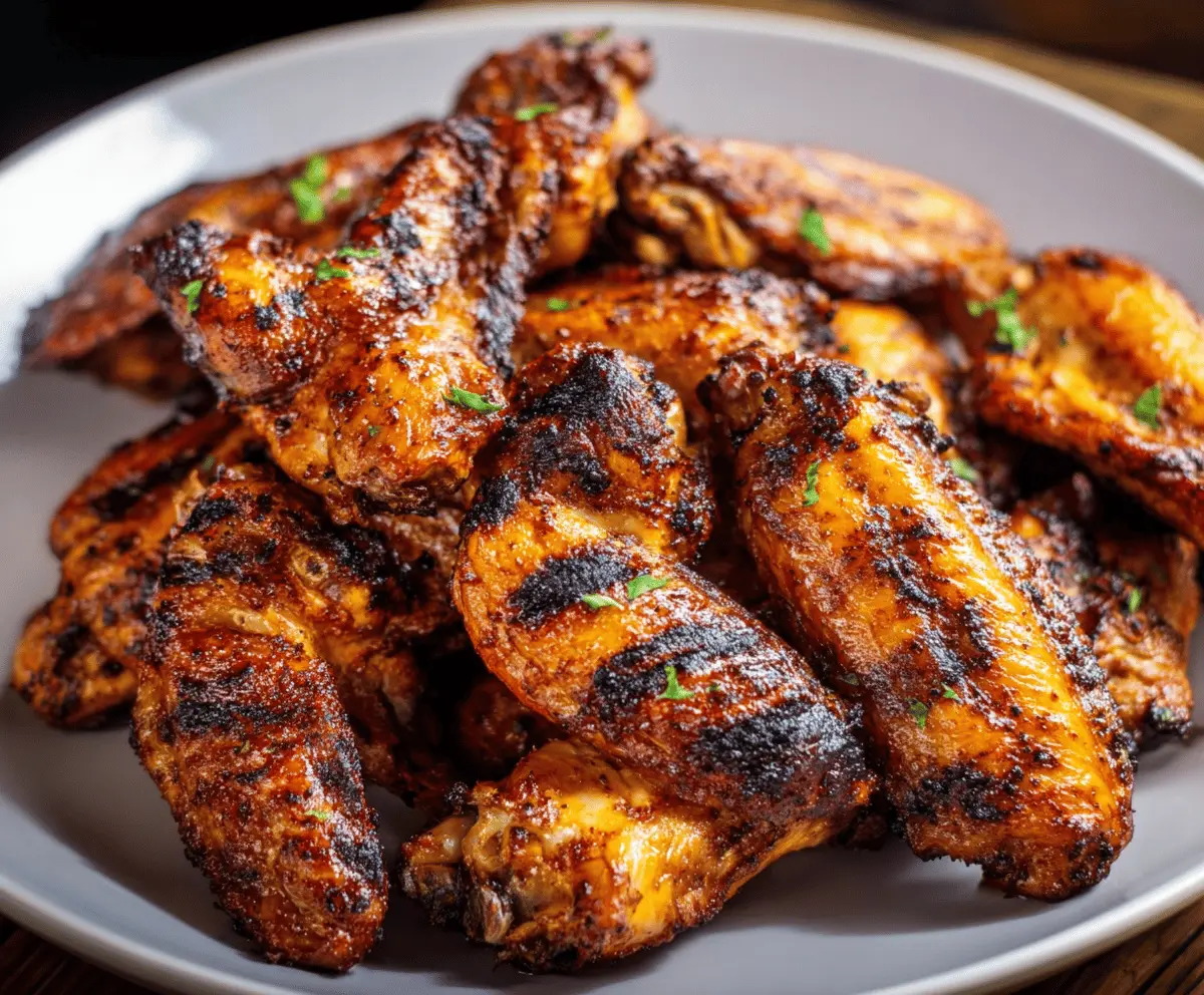 Easy Grilled Chicken Wings Recipe