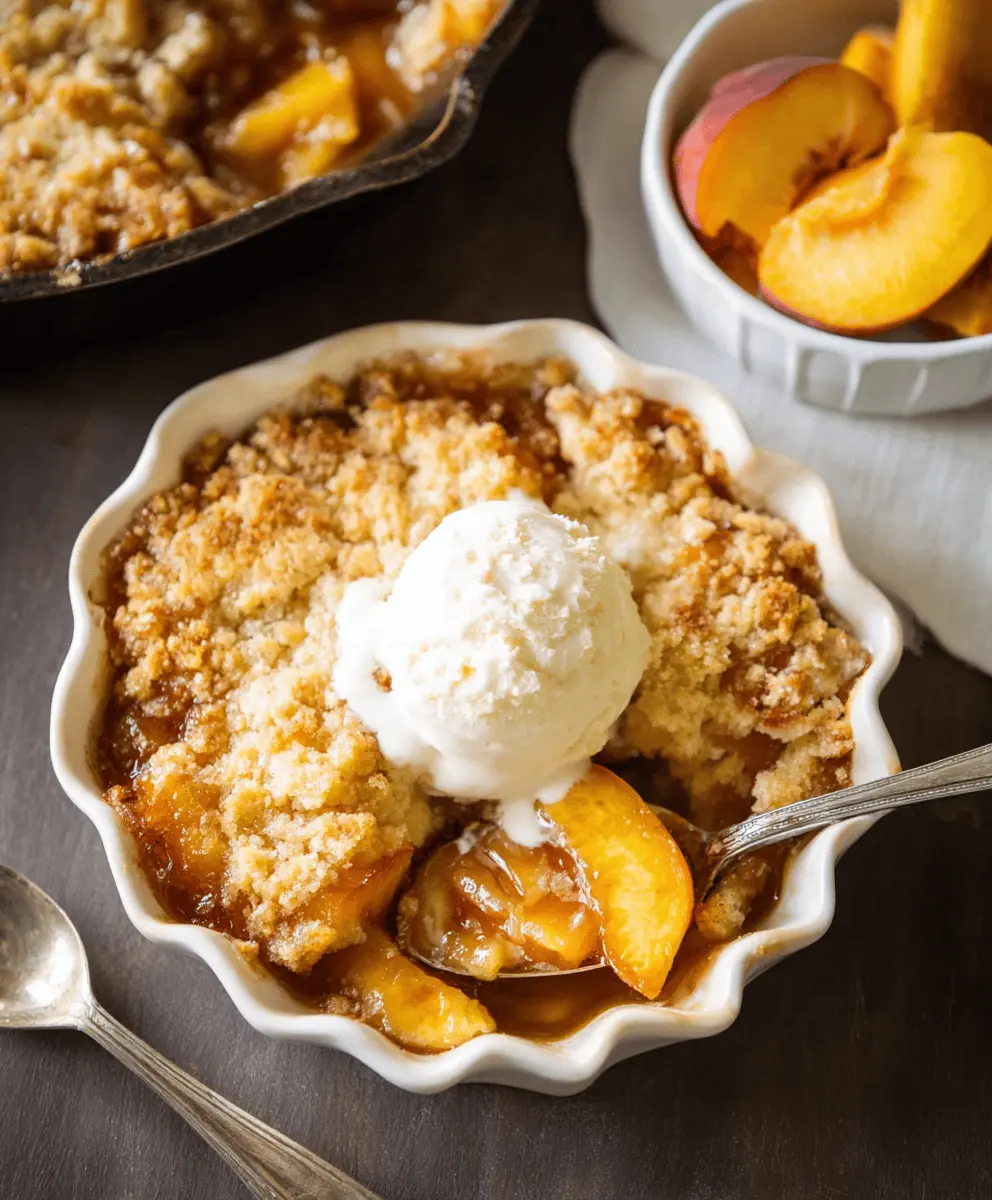 Easy Small Batch Peach Cobbler Recipe