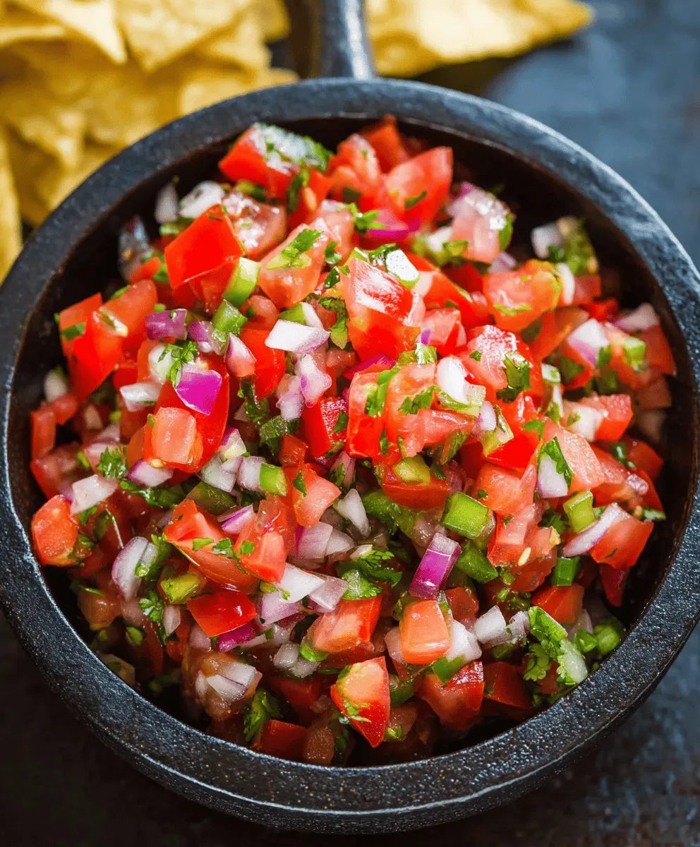 Fresh and Easy Pico De Gallo Recipe