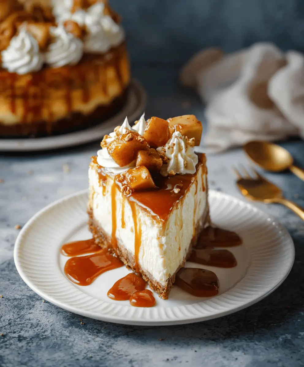 Creamy Caramel Apple Cheesecake Recipe