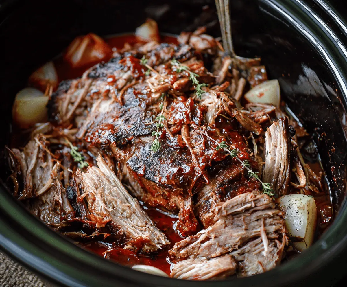 Easy Slow Cooker Pork Shoulder Recipe With Oven Option