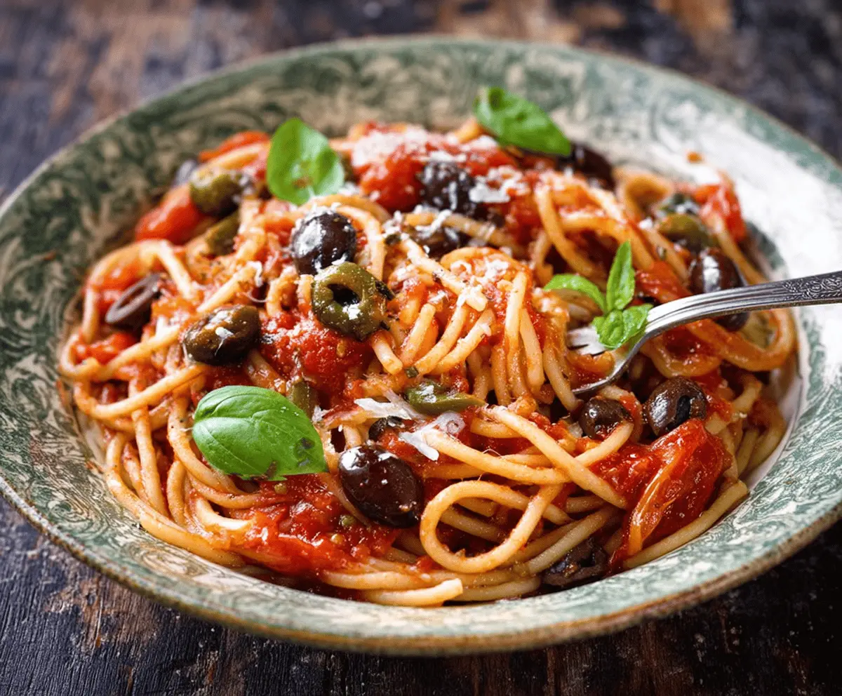 Easy Pasta Puttanesca Recipe with Bold Flavors