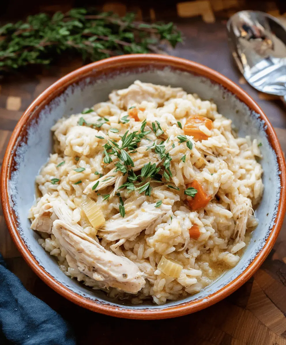 Easy Crockpot Chicken and Rice Dinner Recipe
