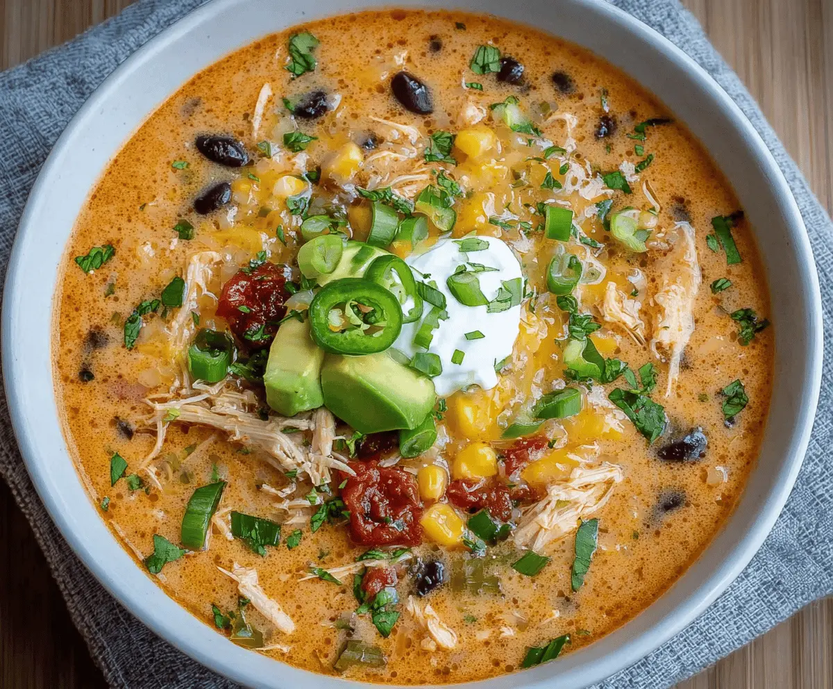 Creamy Chicken Enchilada Soup Recipe