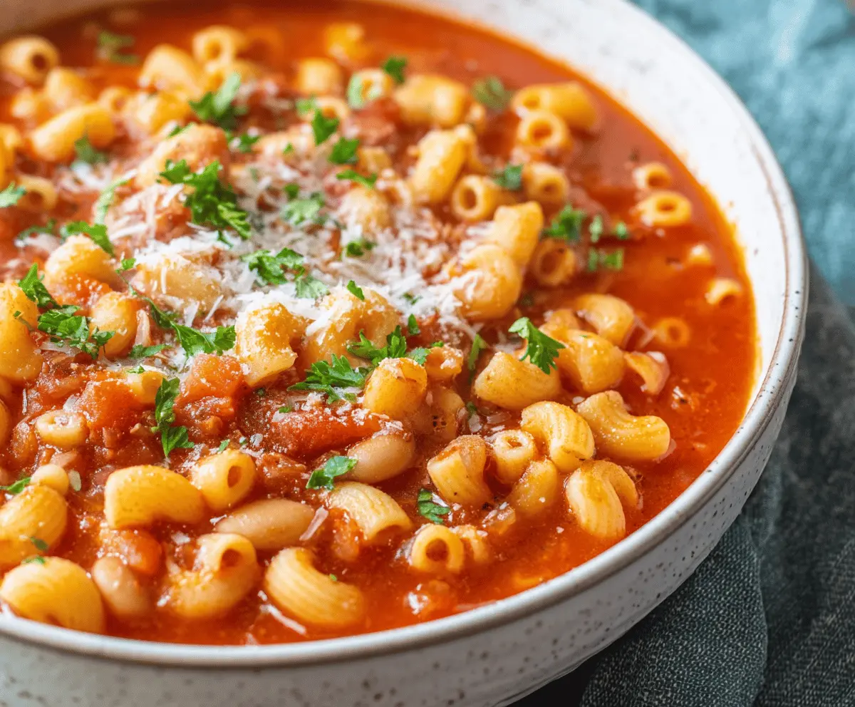 Authentic Italian Pasta Fagioli Recipe