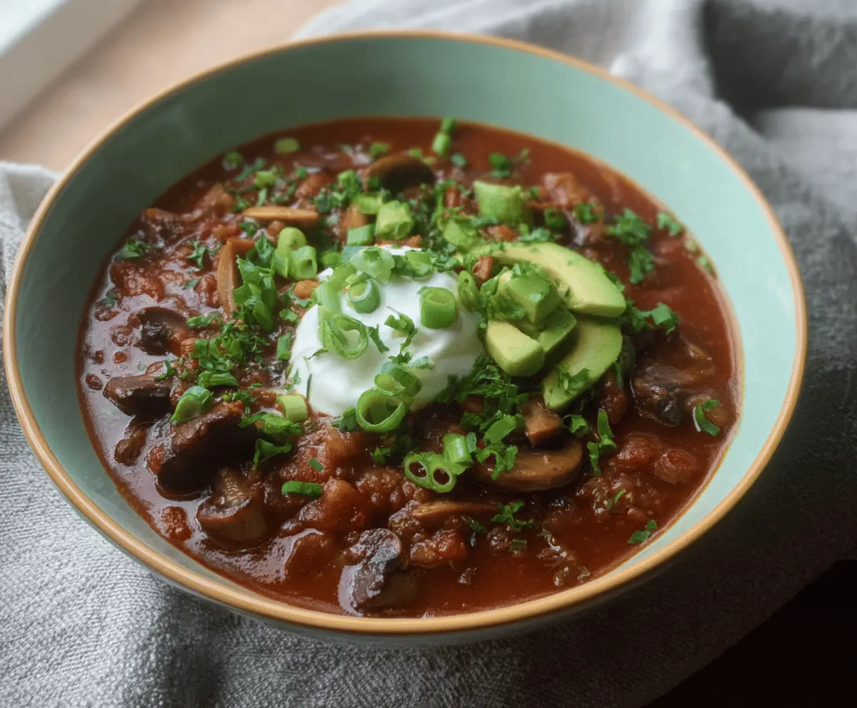 Beanless Mushroom Chili