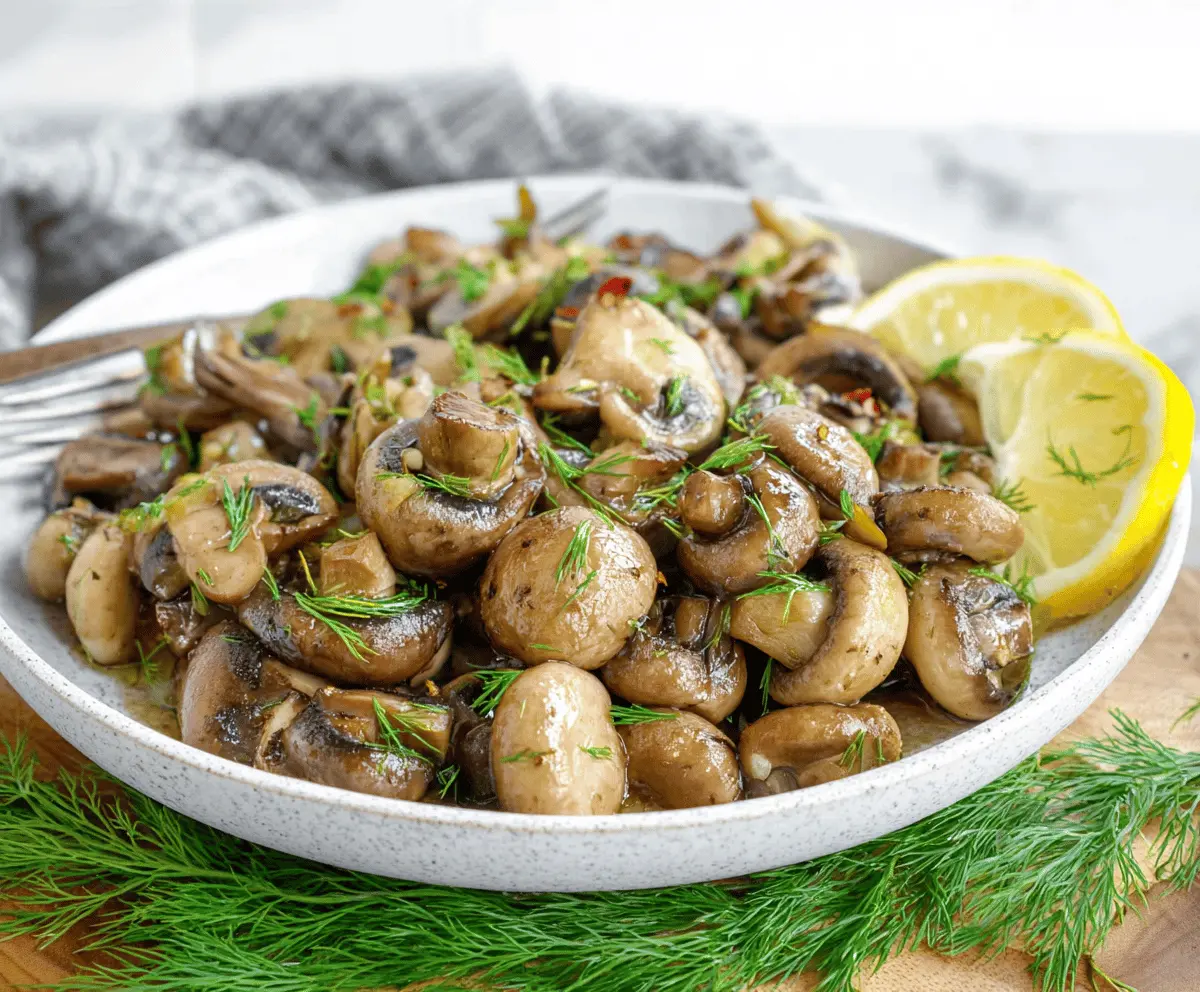 Easy Marinated Mushrooms