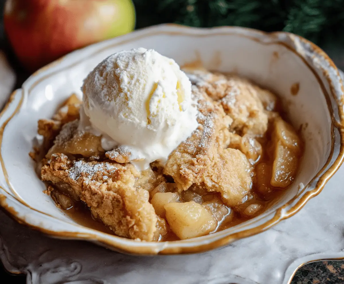 Homemade Apple Cobbler
