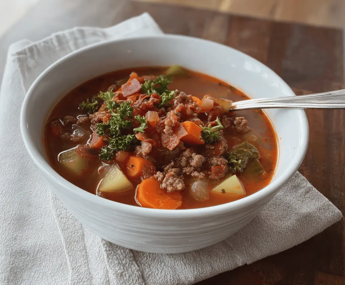 Paleo Hamburger Soup