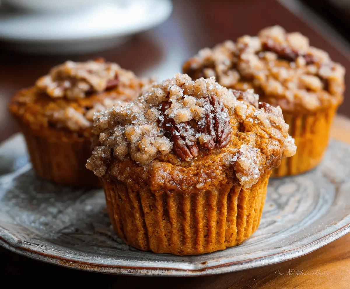 Pumpkin Pecan Muffins