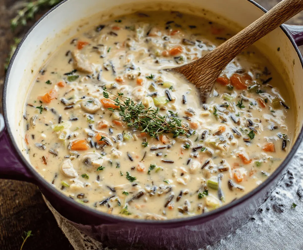 The Best Creamy Wild Rice Soup
