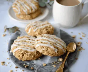 Delicious Gilmore Girls-inspired coffee cake cookies with cinnamon and crumb topping on a plate