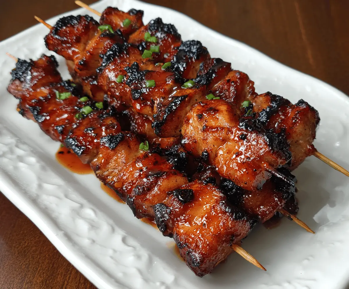 Filipino Pork BBQ Skewers