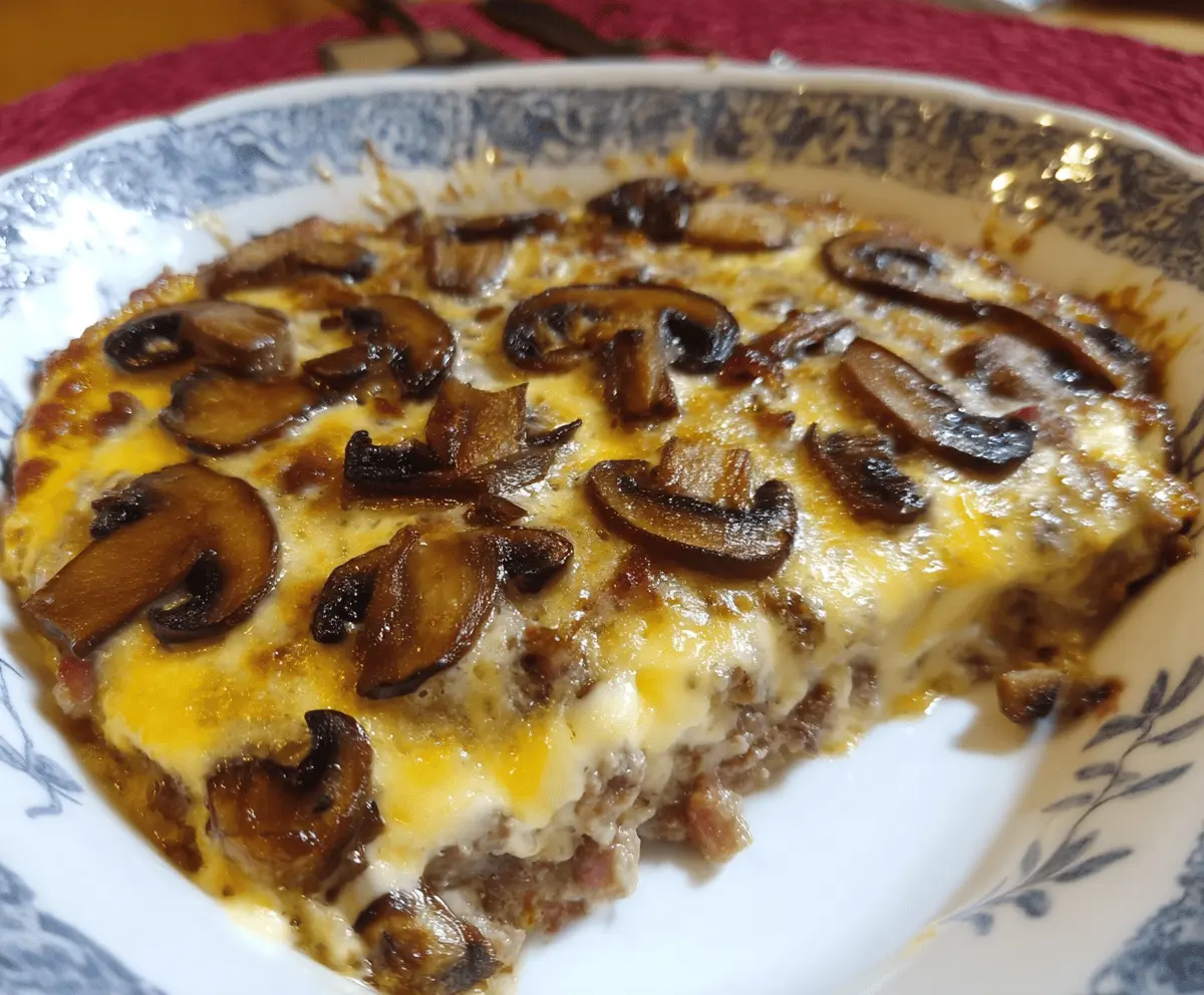 Hamburger Mushroom Bake