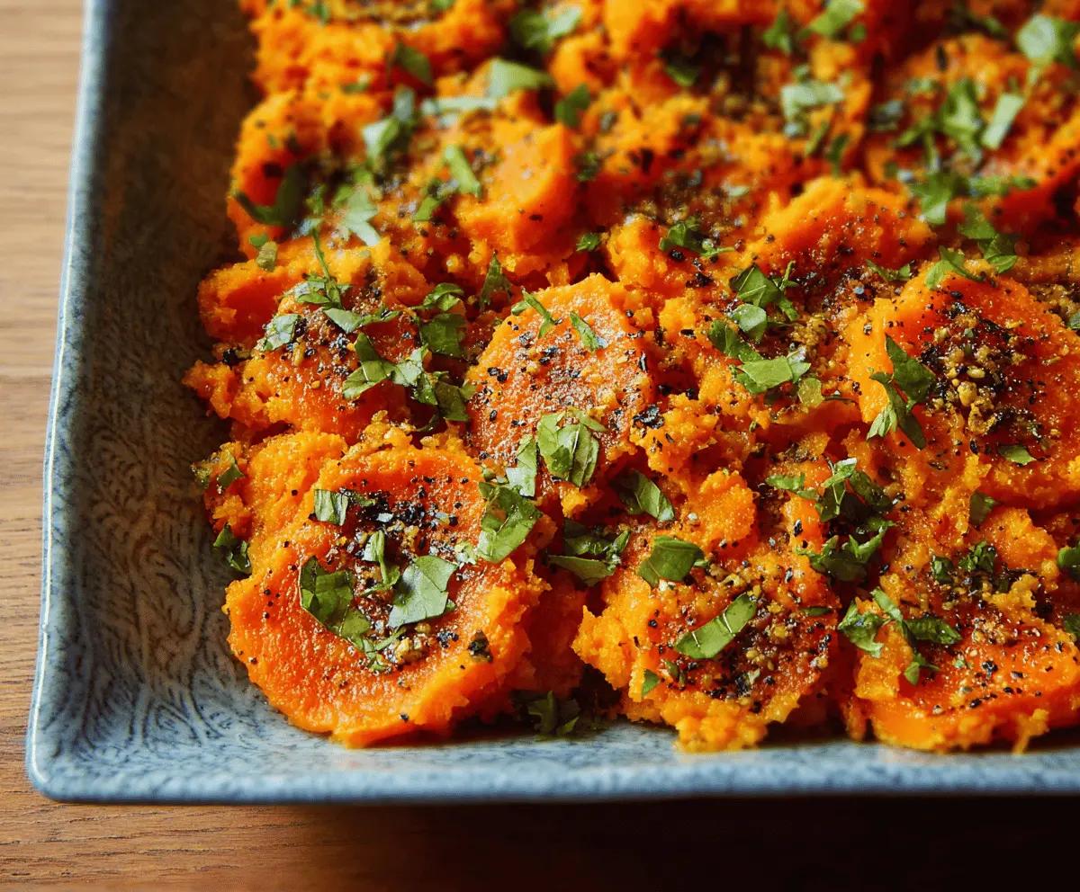 Healthy Smashed Carrots