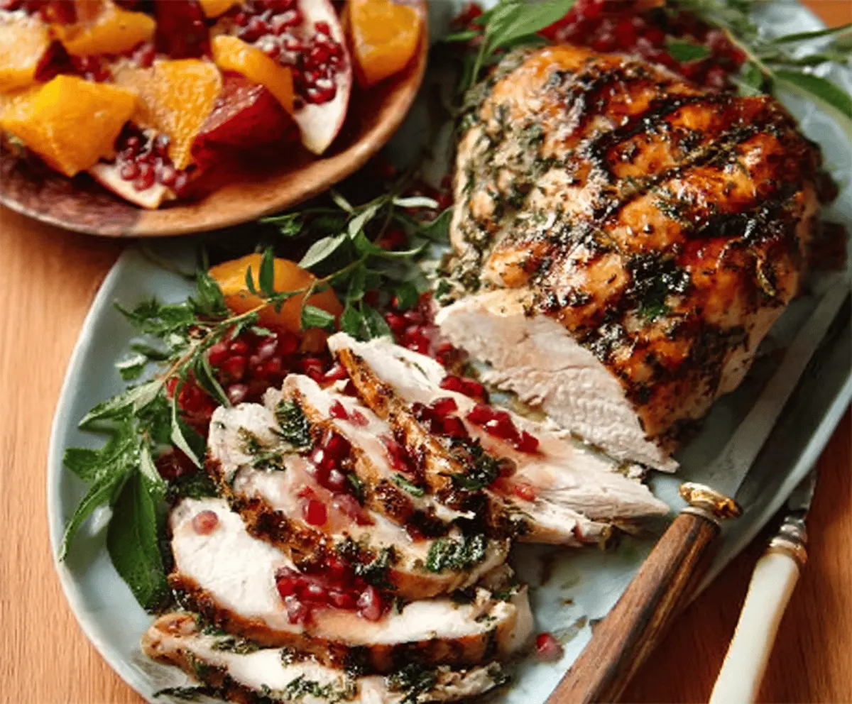 Herb-Roasted Turkey Breast for Christmas Dinner