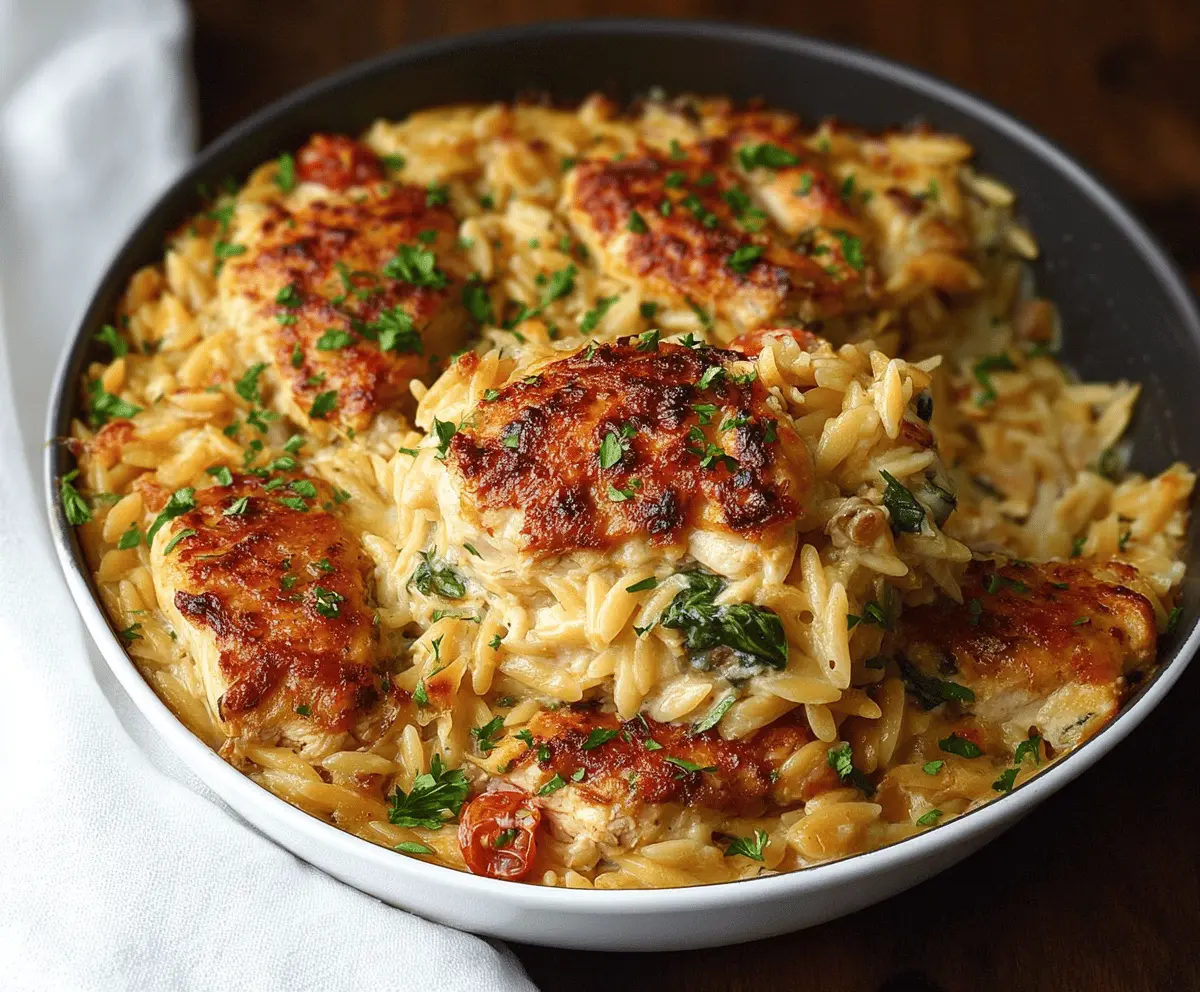 Monterey Chicken One Pan Orzo