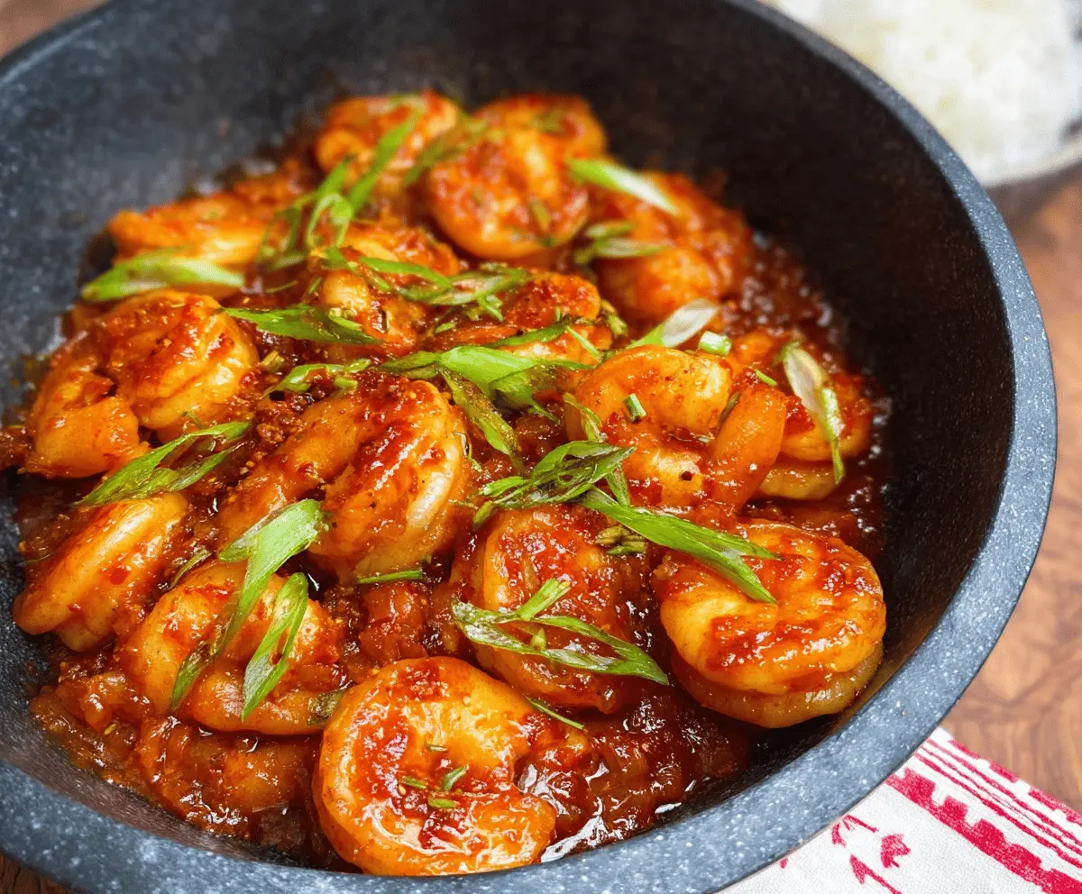 Sweet and Spicy Gochujang Shrimp