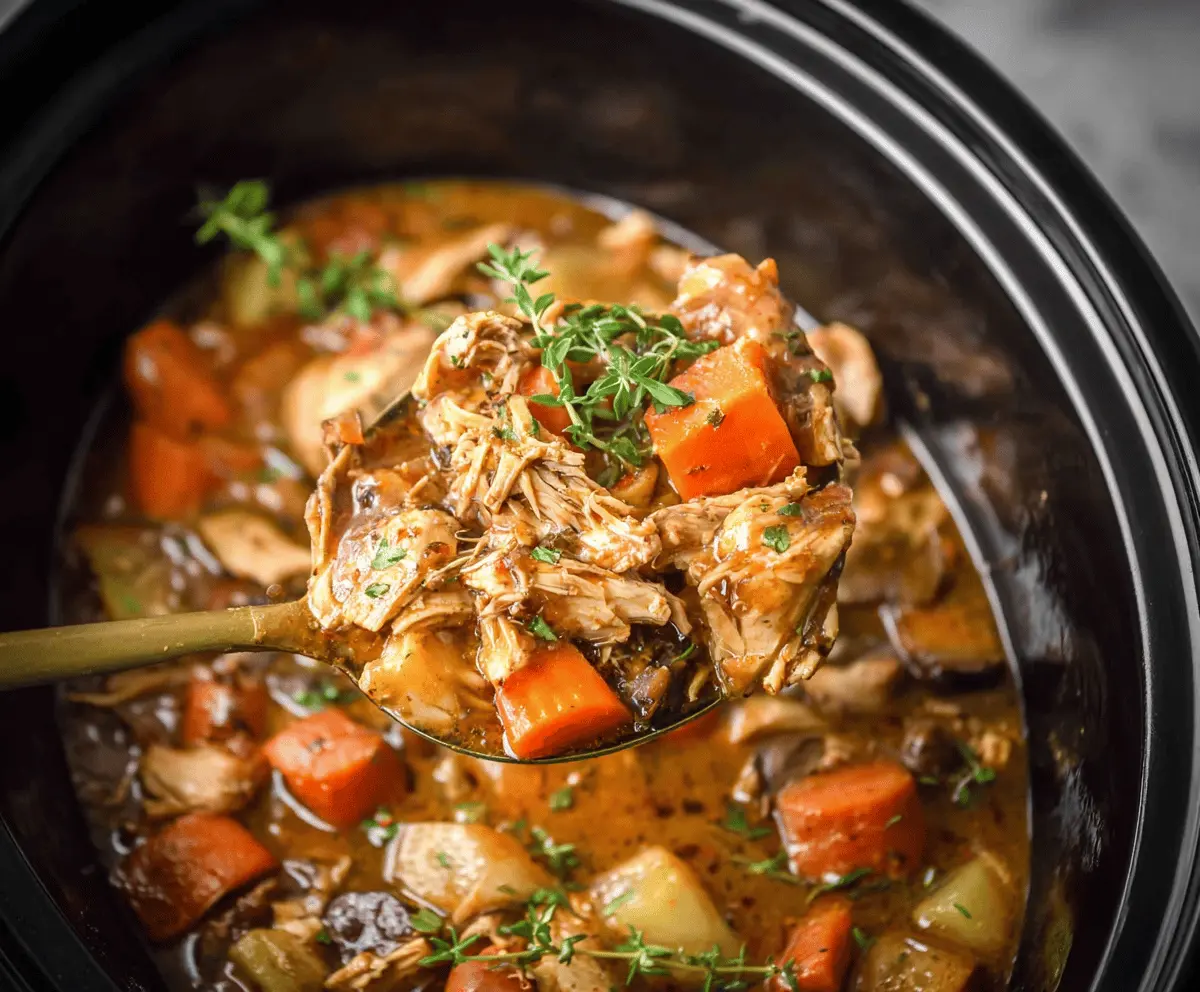 The Best Thanksgiving Crockpot Chicken Pot Roast
