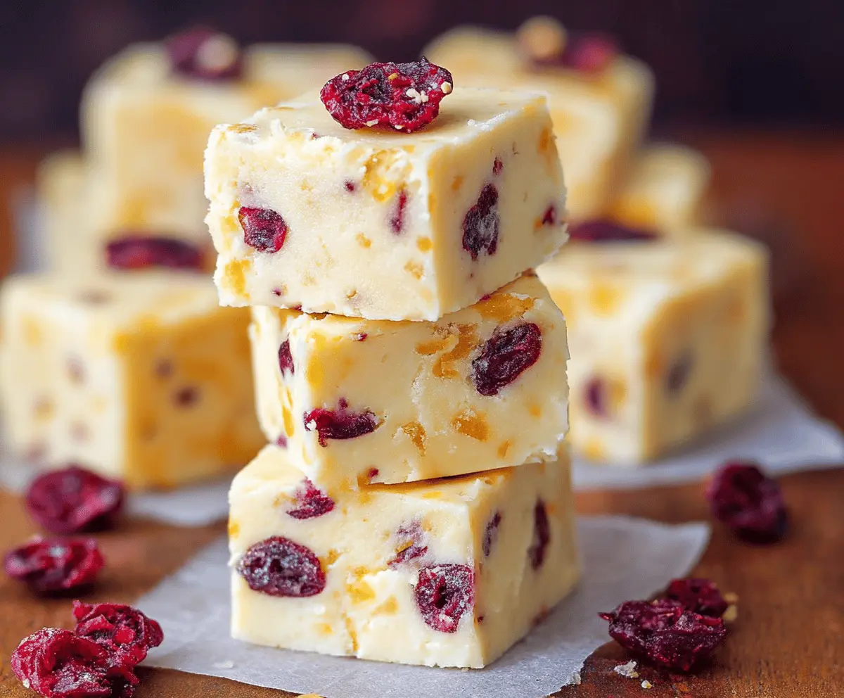 Cranberry Orange Fudge