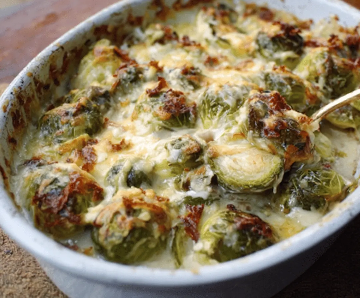 Creamy Baked Brussels Sprouts