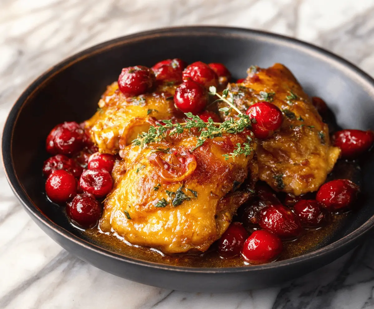  Delicious Slow Cooker Cranberry Chicken