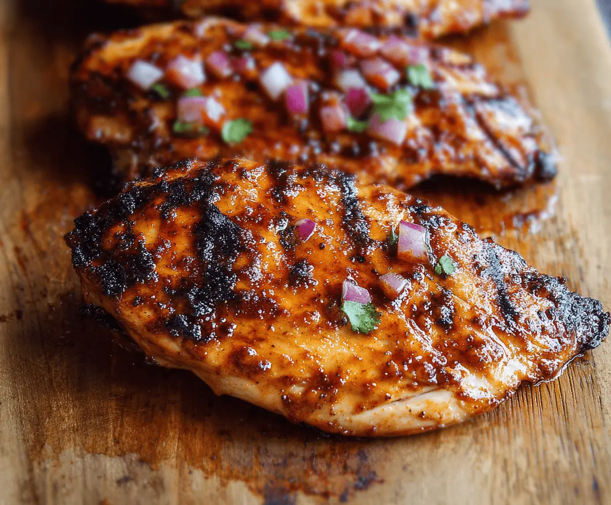 Juicy grilled chipotle lime chicken with smoky flavor, perfect for summer barbecues.