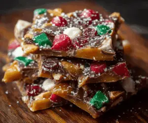 Delicious Christmas cracker candy with colorful festive sprinkles on a holiday plate.
