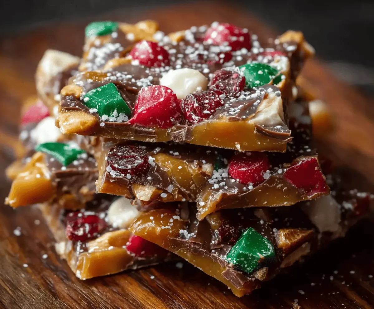 Delicious Christmas cracker candy with colorful festive sprinkles on a holiday plate.
