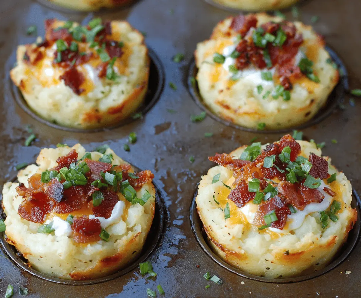 Loaded Mashed Potato Cups