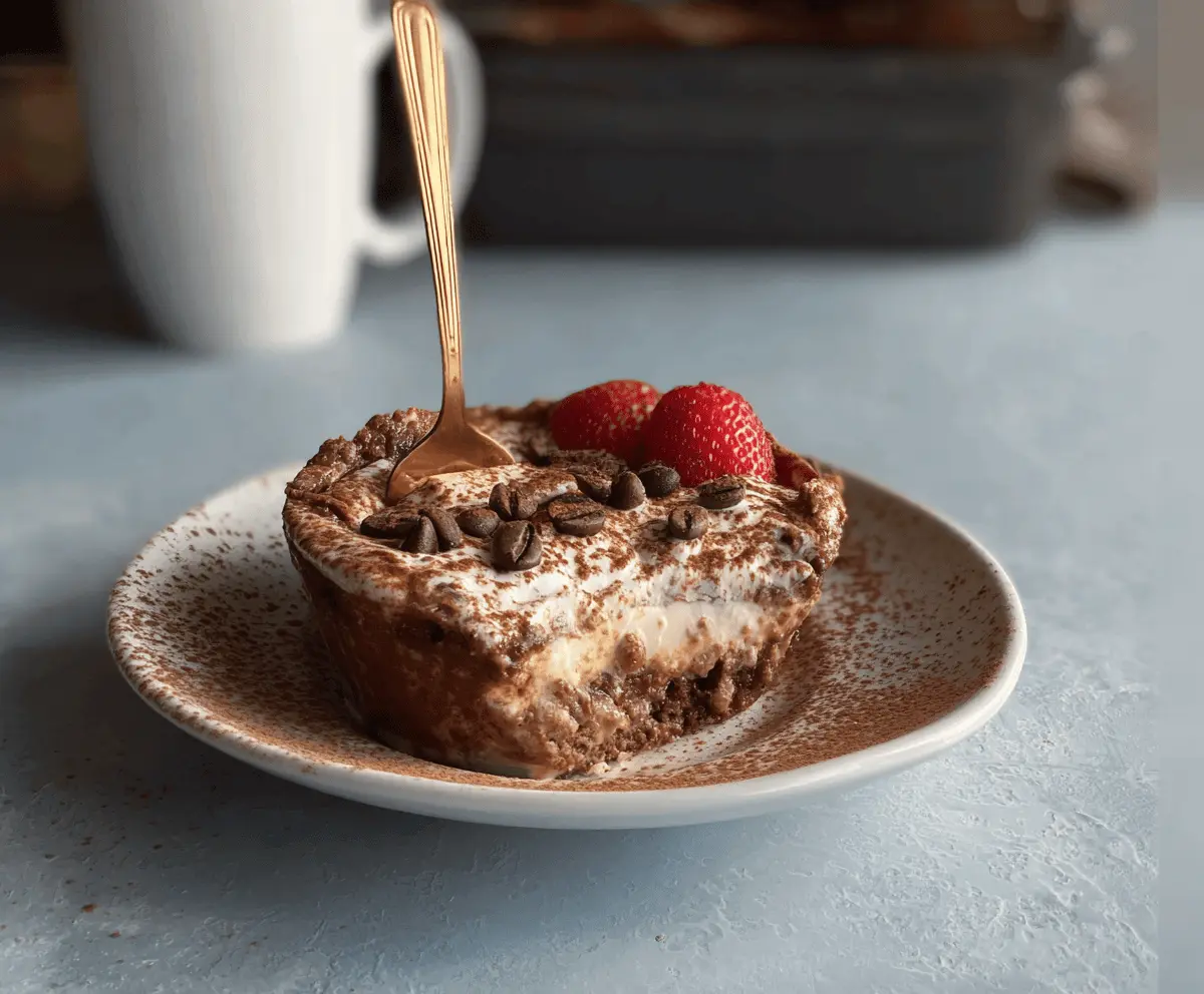 Mocha Tiramisu Baked Oats