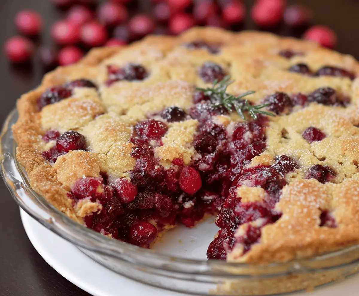 Nantucket Holiday Cranberry Pie
