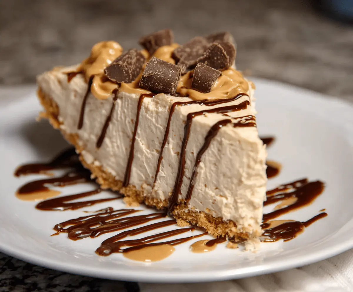 No Bake Peanut Butter Pie