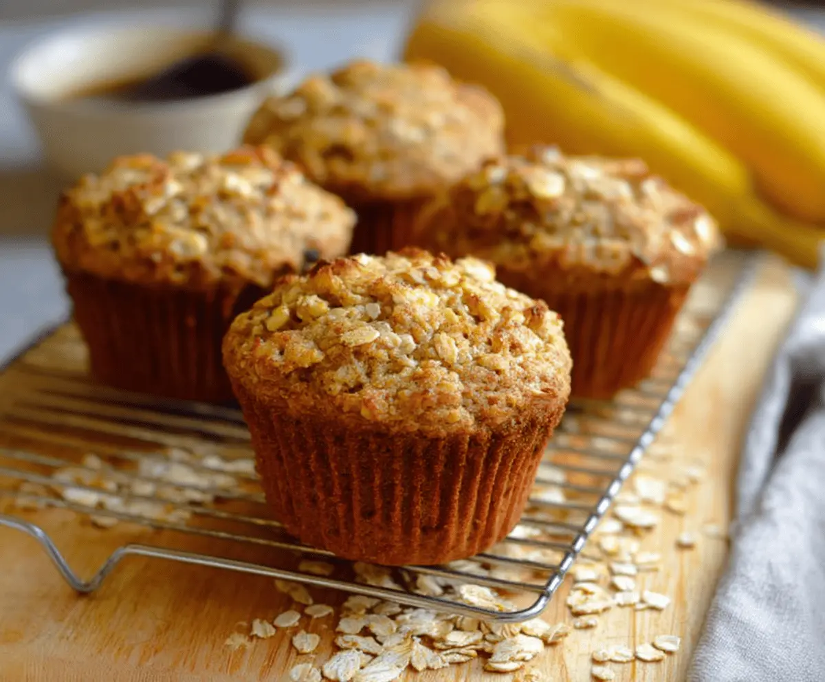 No-Fuss Banana Oat Muffins