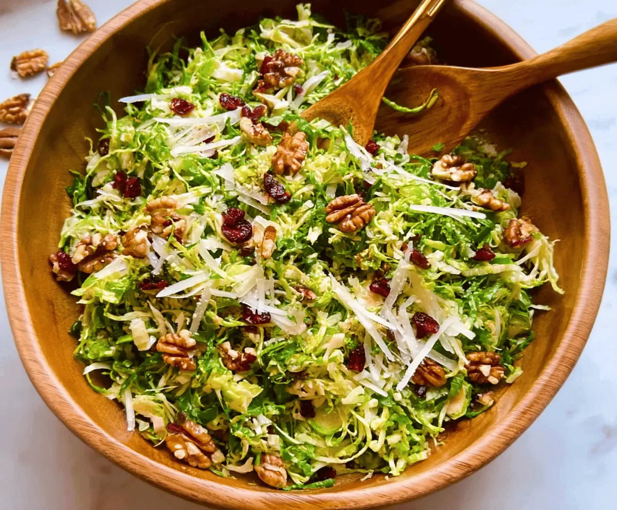 Shaved Brussels Sprouts Salad