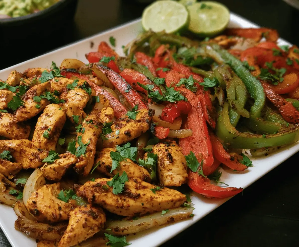 Sheet Pan Chicken Fajitas