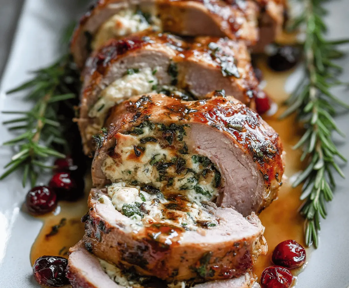 Stuffed Pork Tenderloin (Best Holiday