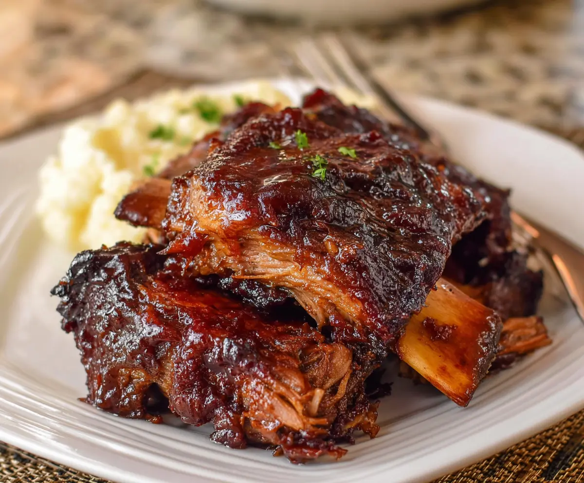 Crockpot BBQ Beef Ribs