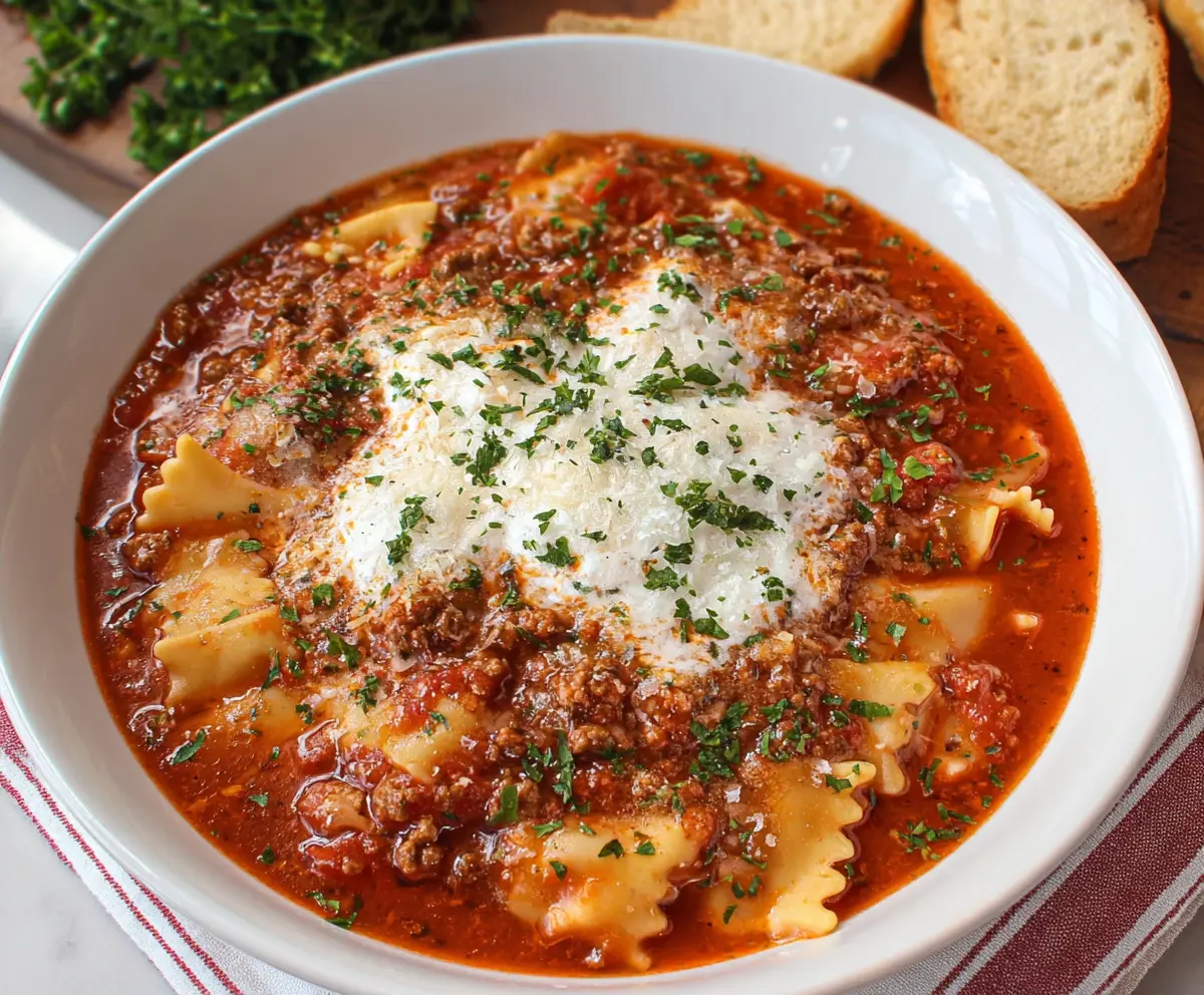 Crockpot Lasagna Soup