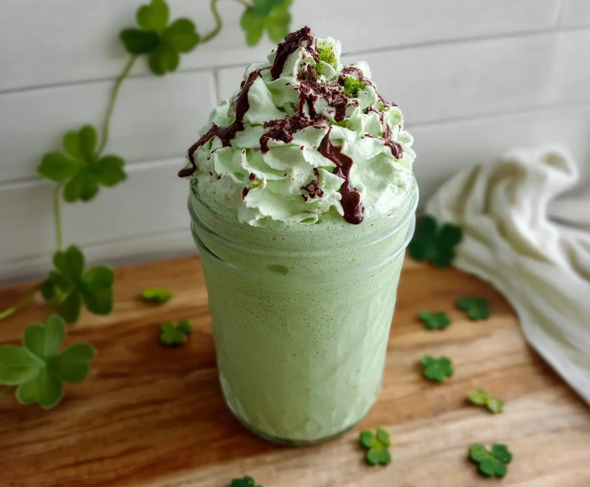 High Protein Shamrock Shake