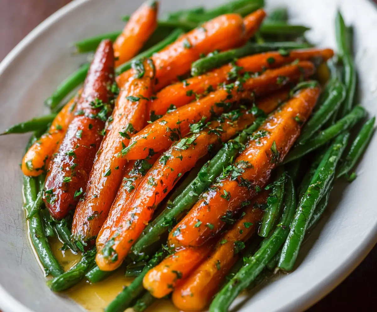 Honey Glazed Carrots & Green Beans