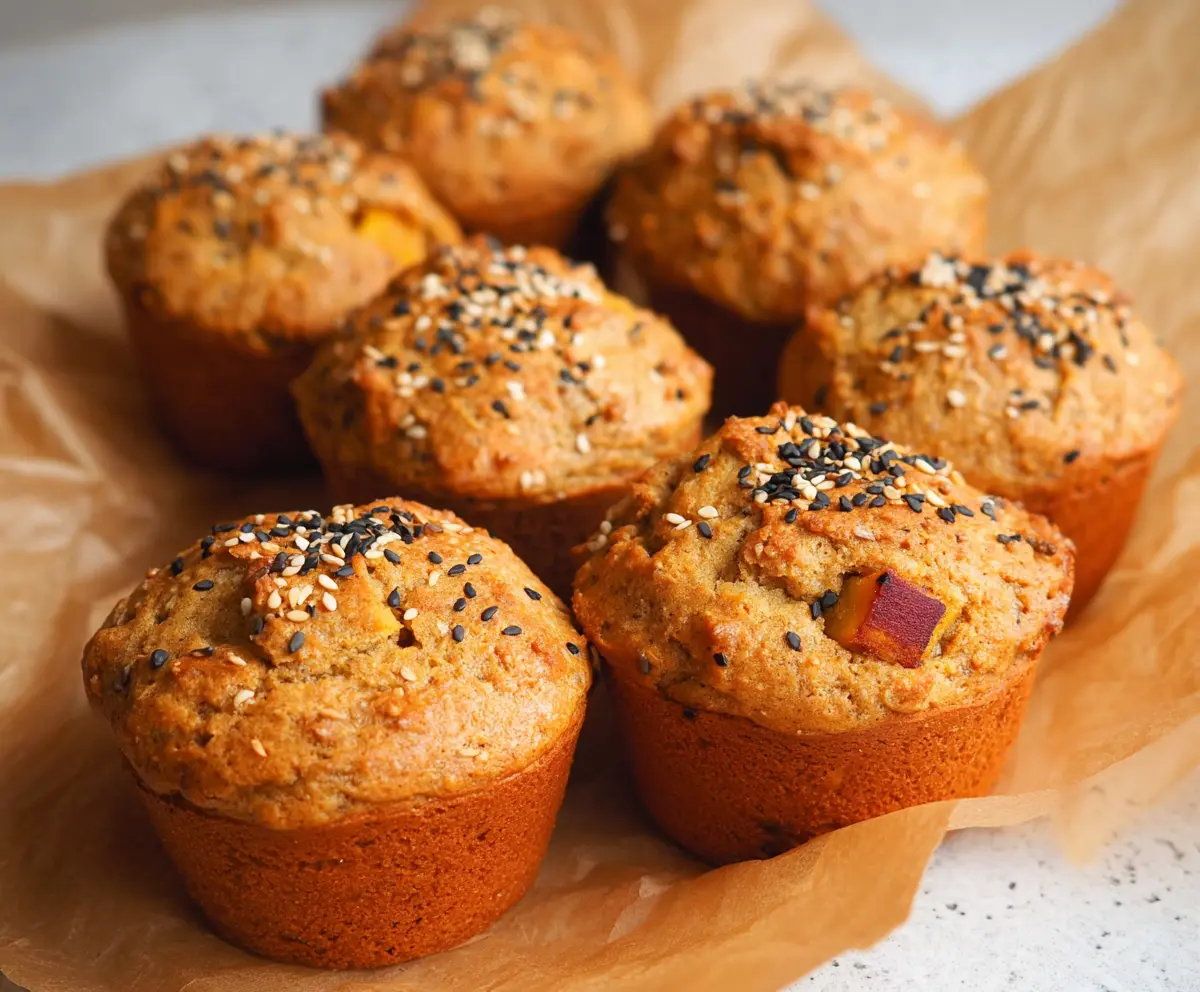 Japanese Sweet Potato and Sesame Muffins