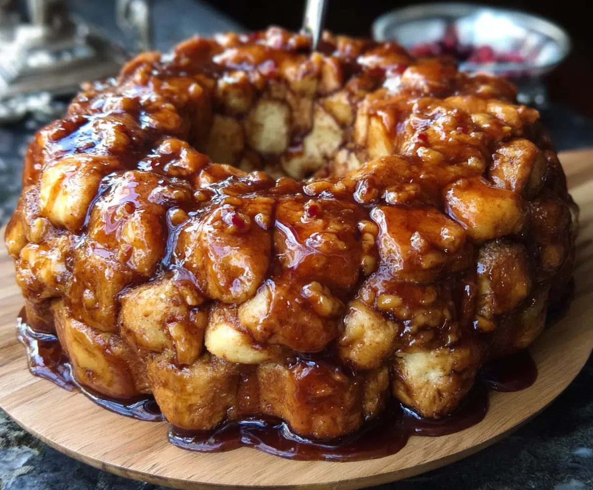 Delicious Monkey Bread with a Twist featuring gooey caramel and pecans, perfect for sharing.