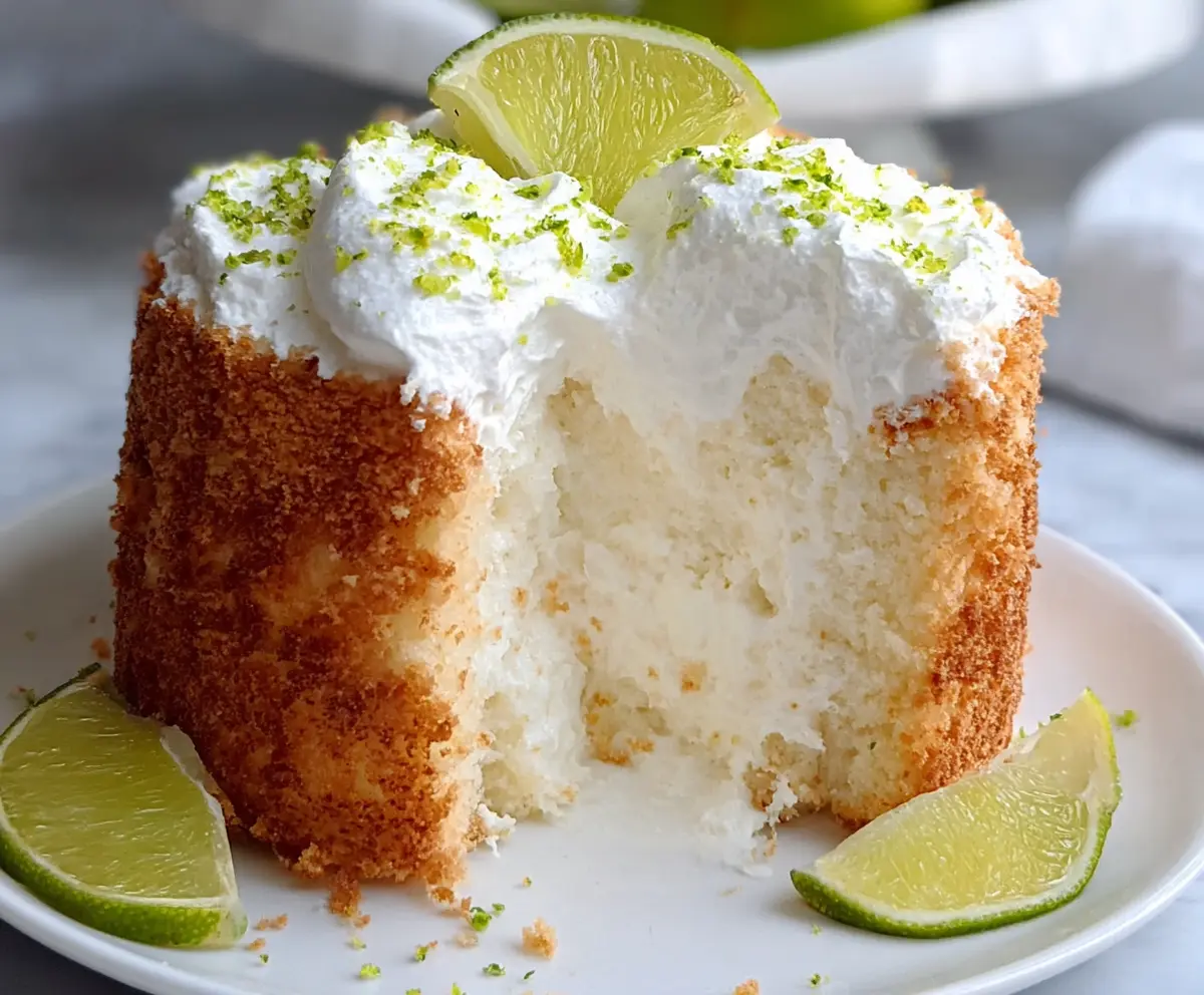 Best Key Lime Angel Food Cake