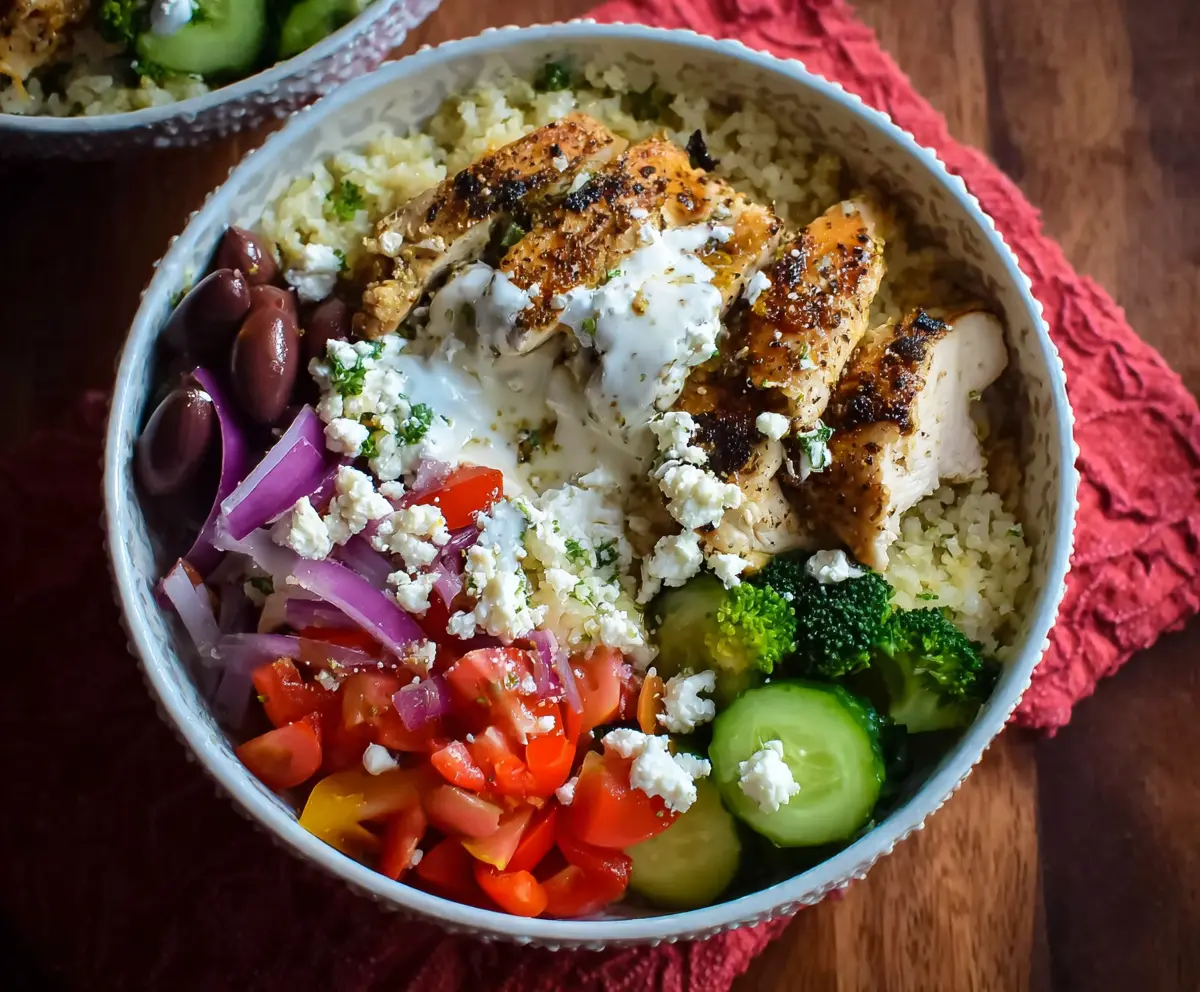Greek Chicken Bowls